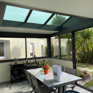 EXTENSION TOITURE PLATE - EXTENSION - AMBIANCE VERANDAS - ESPACE - OUVERTURE - JARDIN -TOITURE - VERRIERE - FABRICATION - VENDEE - VERTOU - LES HERBIERS -AIZENAY - 13